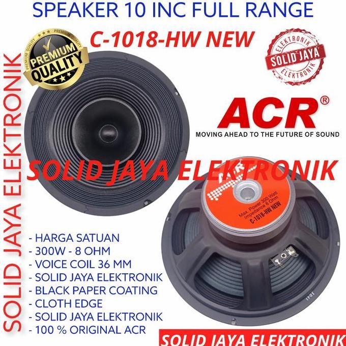 DISKON SPEAKER FULLRANGE ACR C1018HW 10 INCH ORIGINAL C-1018-HW