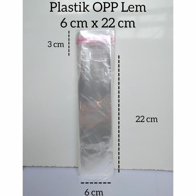 

] Plastik OPP Lem 6 cm x 22 cm OPP Seal