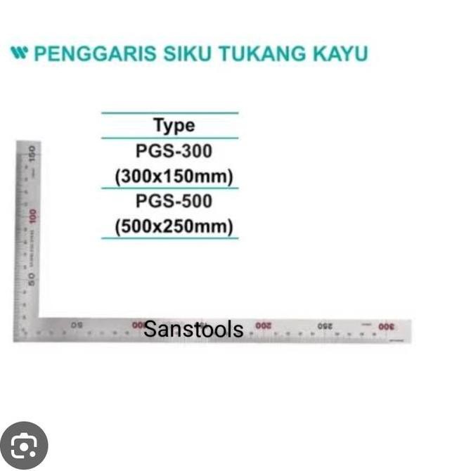 Pasekon / Siku tukang kayu / Penggaris siku stainless steel murah