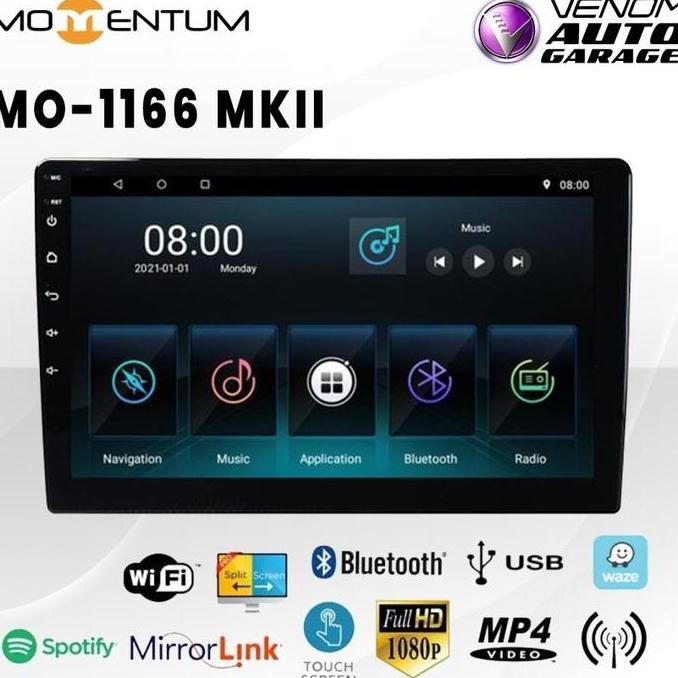 HEADUNIT 10 INCH MOMENTUM MO-1166 MKII android auto apple carplay