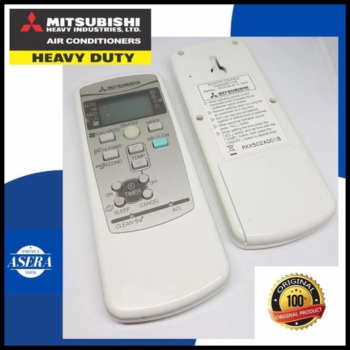 REMOT AC MITSUBISHI HEAVY DUTY ORIGINAL