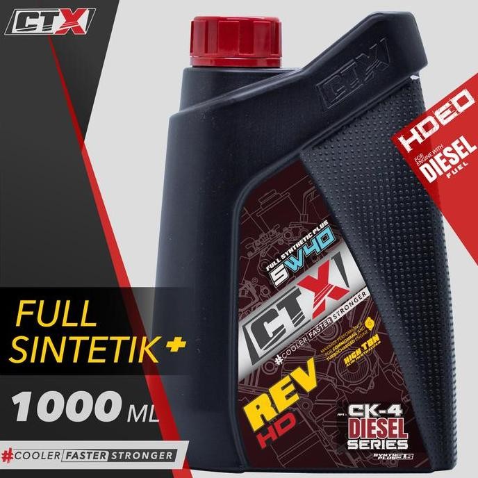 CTX REV HD CK-4 - OLI DIESEL FULL SINTETIK PLUS - 5W30 / 5W40 ORIGINAL DAN TERPERCAYA