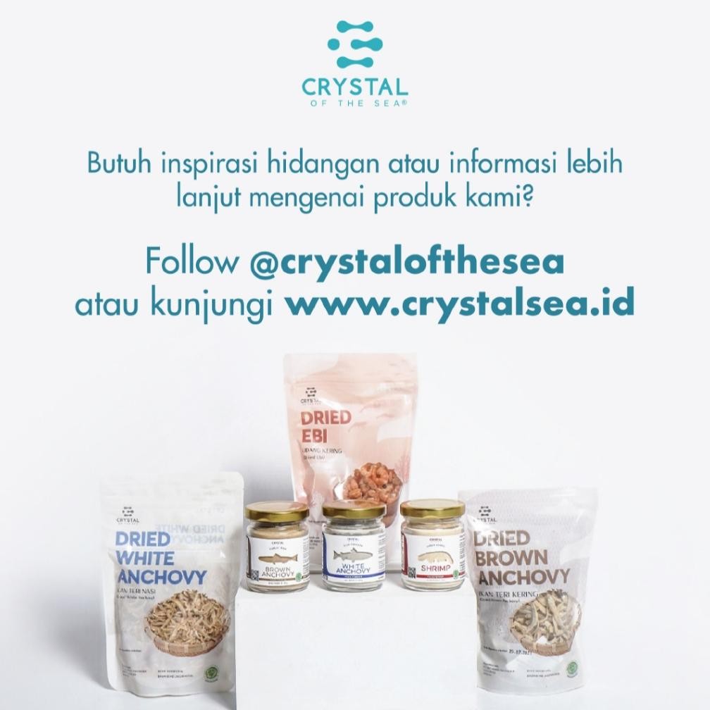 

Crystal of the Sea | Almond Fish Snack (Balado) 80gr / Ikan Teri Jengki Kacang Alamond Premium Rasa Balado
