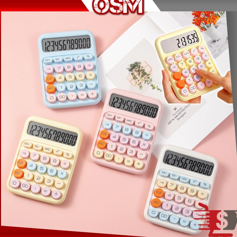 

Osm 6187 Display Besar Keyboard Dot Mekanik Cute Calculator Electronic Warna Kalkulator Dengan Desn Menawan