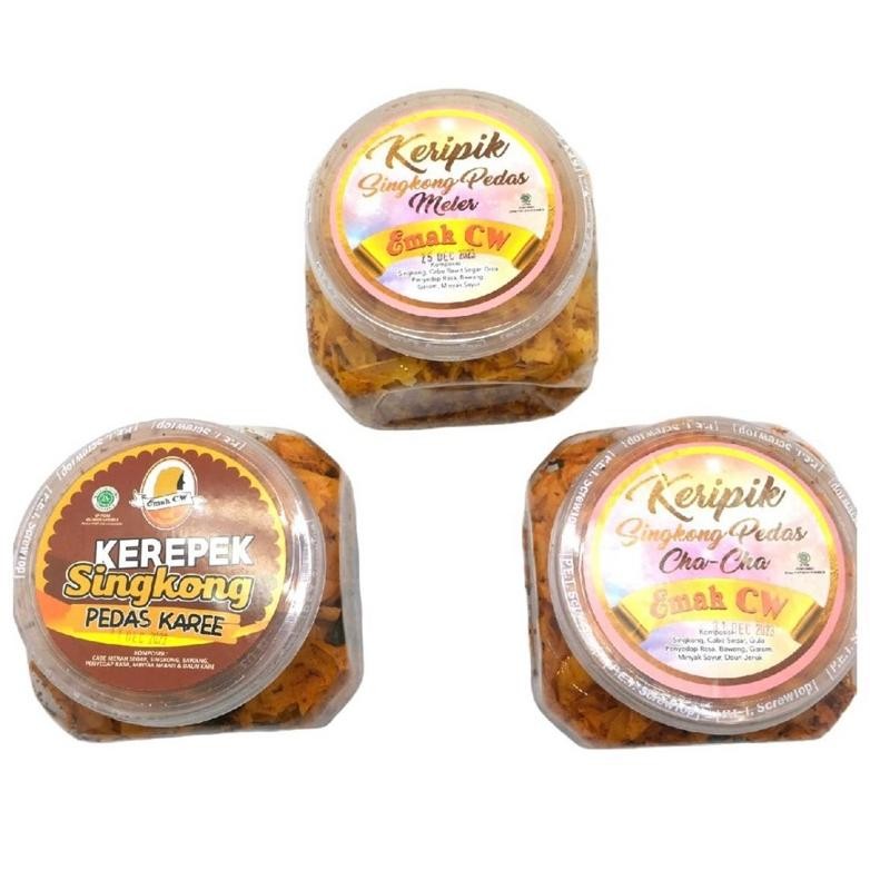 

3 Pcs Nage 12 Toples Keripik Singkong ( Pedas Kare, Cha-Cha, Meler )