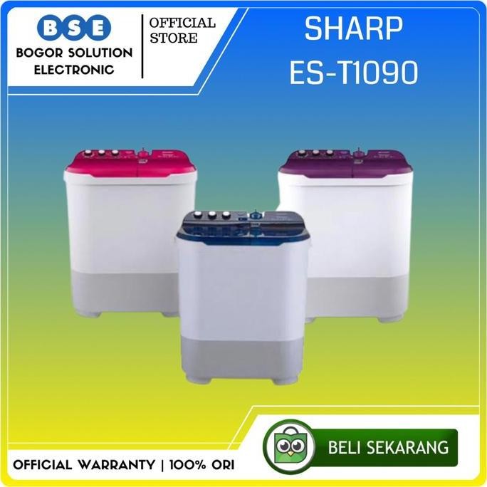 TERBARU - SHARP MESIN CUCI 2 TUB | EST1090 | ES-T1090 | SHARP MESIN CUCI 10 KG