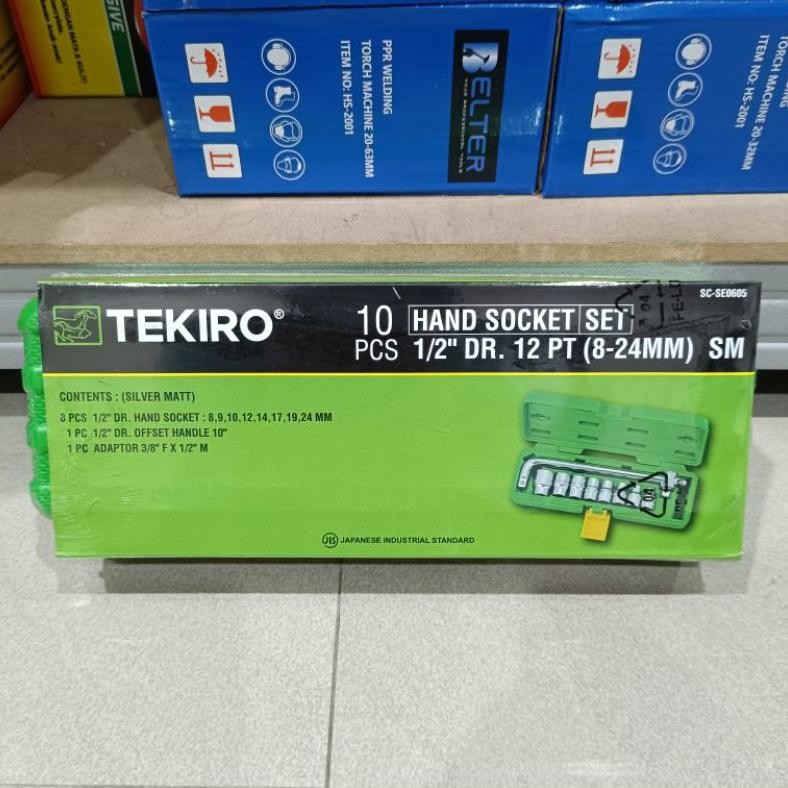 KUNCI SOK SET TEKIRO 8-24MM 10PCS / KUNCI SOK SET TEKIRO 10PCS KUNCI SOK TEKIRO BOX PLASTIK