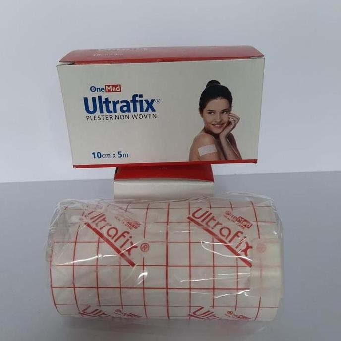 Ultrafix 10cm x 5m Onemed Plester Luka Ultrafix 10x5 Plester Tahan Air Plester Non Woven Plester Ant