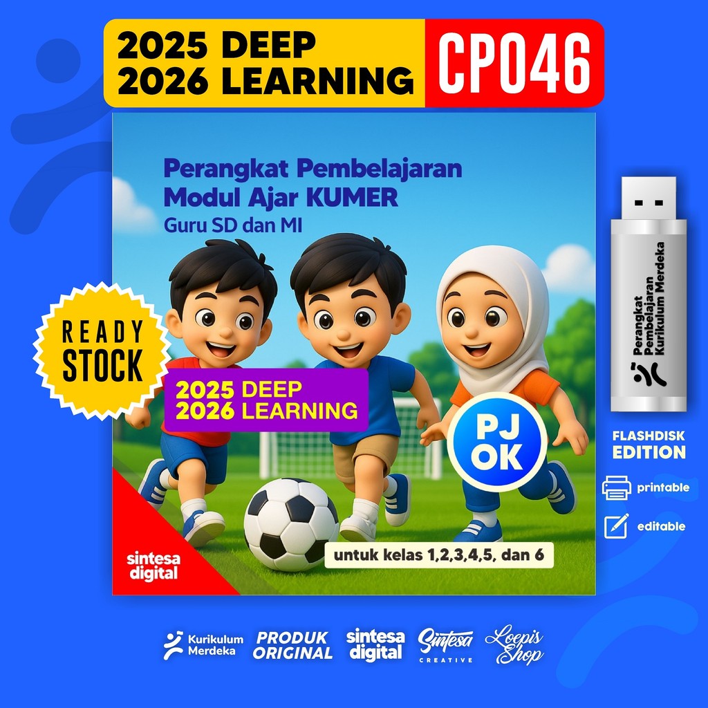 FD RPP MODUL AJAR KURIKULUM MERDEKA DEEP LEARNING PJOK SD KELAS 123456 REVISI TERBARU CP 046 TA 2025