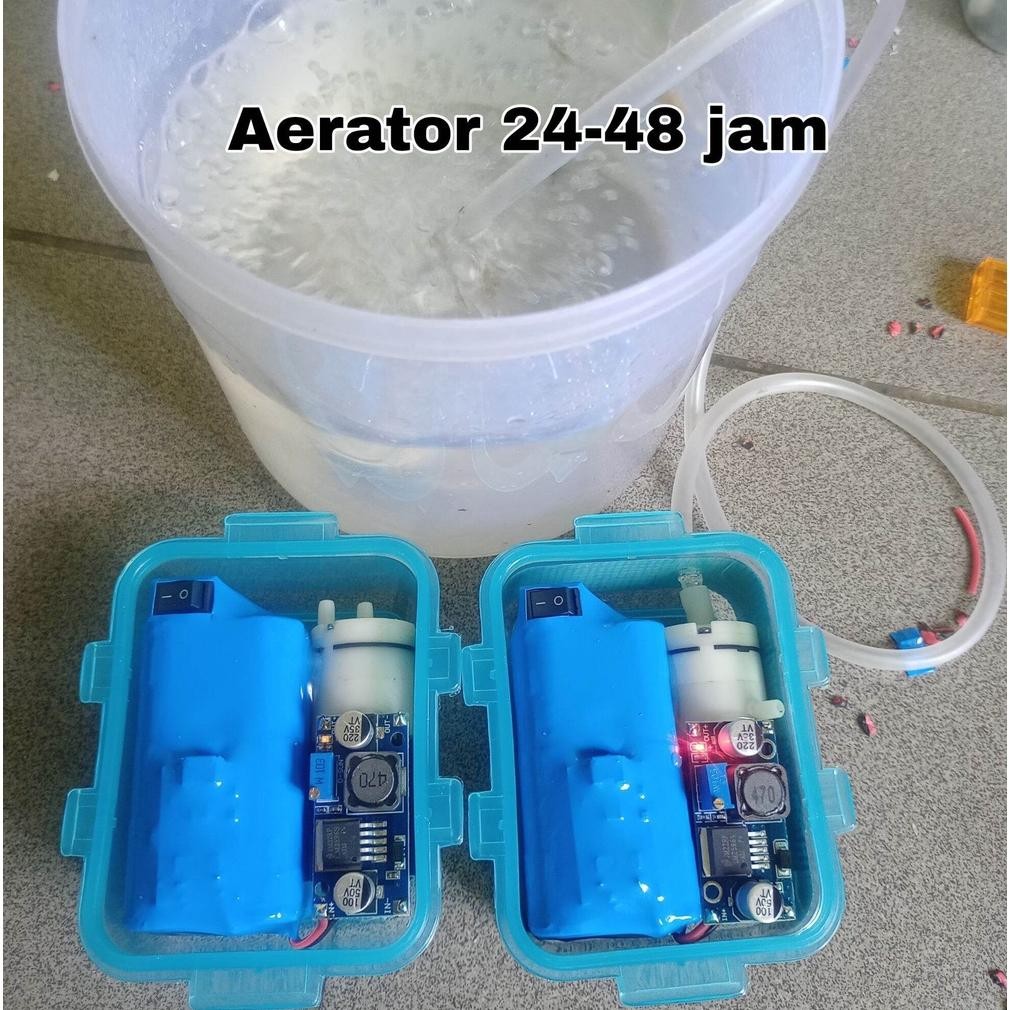 Aerator Charger Box Anti Air Tahan 48 jam Untuk Udang Hidup | Aerator Untuk Mancing Nugi
