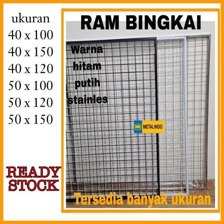 Jaring ram bingkai besi tebal ukuran sedang Kawat display accesories wiremesh kawat display