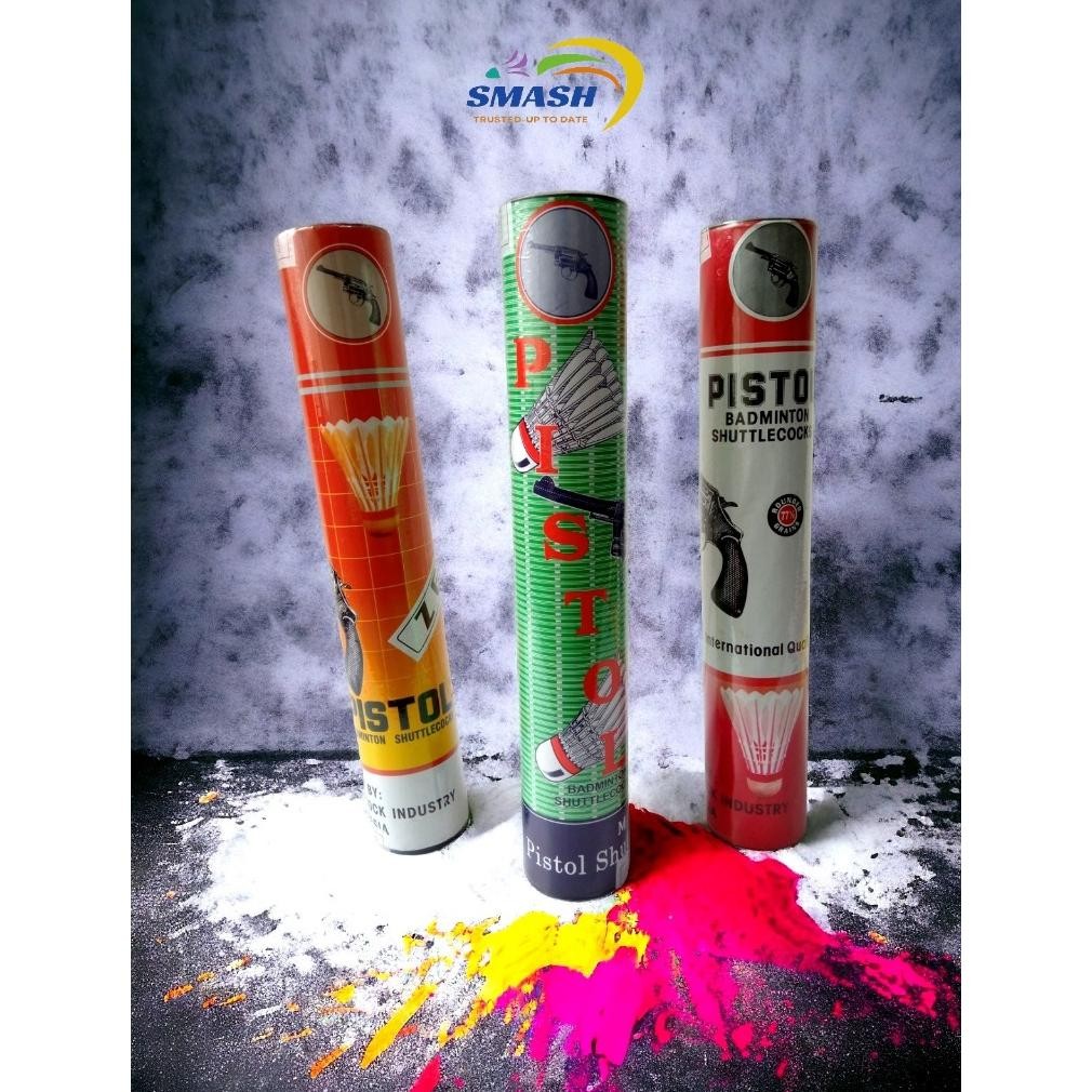 Shuttlecock / Kok Pistol Merah / Orange / Hijau Nugi
