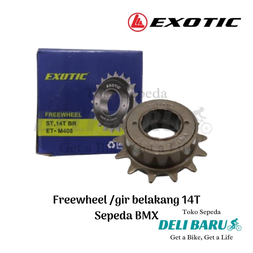 Exotic Freewheel 14T gir belakang single speed gear 14 T sepeda BMX Nugi