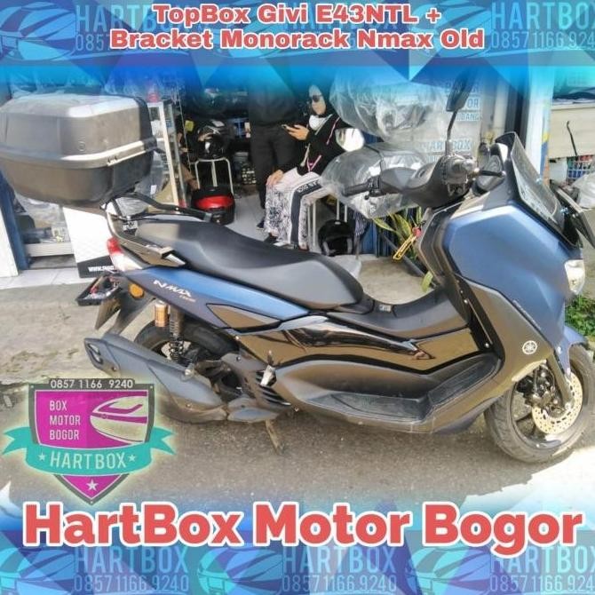 Paket Lengkap Box Motor Givi E43NTL Bracket Yamaha Nmax New 2021 Bogor