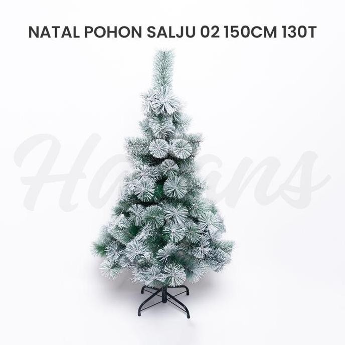 Pohon Natal Christmas Salju / Pohon Cemara Dekorasi Hiasan Natal / Natal Pohon Salju 02 150Cm 130T S