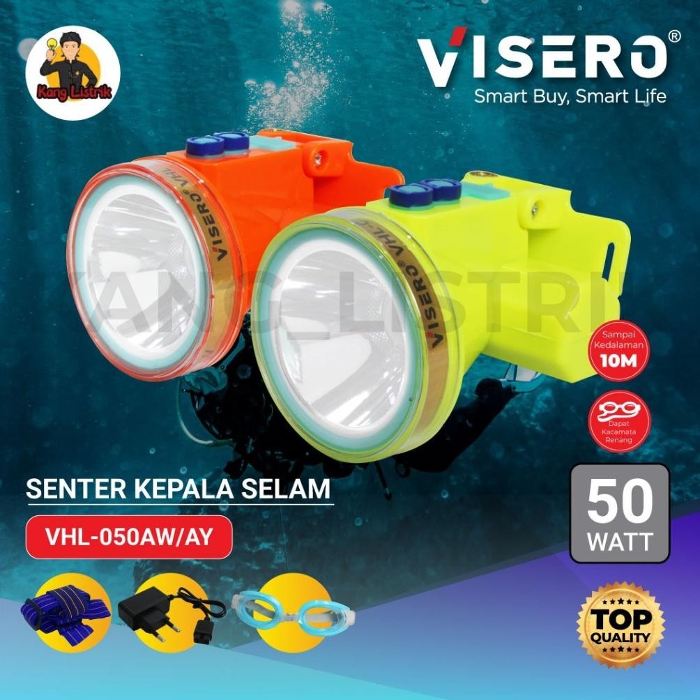 Senter Kepala Selam Visero 50Watt VHL-050AW / Senter Kepala Visero Selam 50W VHL050AW Nugi