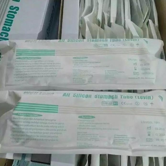 ready NGT Silicone Wellead / Stomach Tube / NGT Silicone / Selang Makan Silicone / NGT Wellead