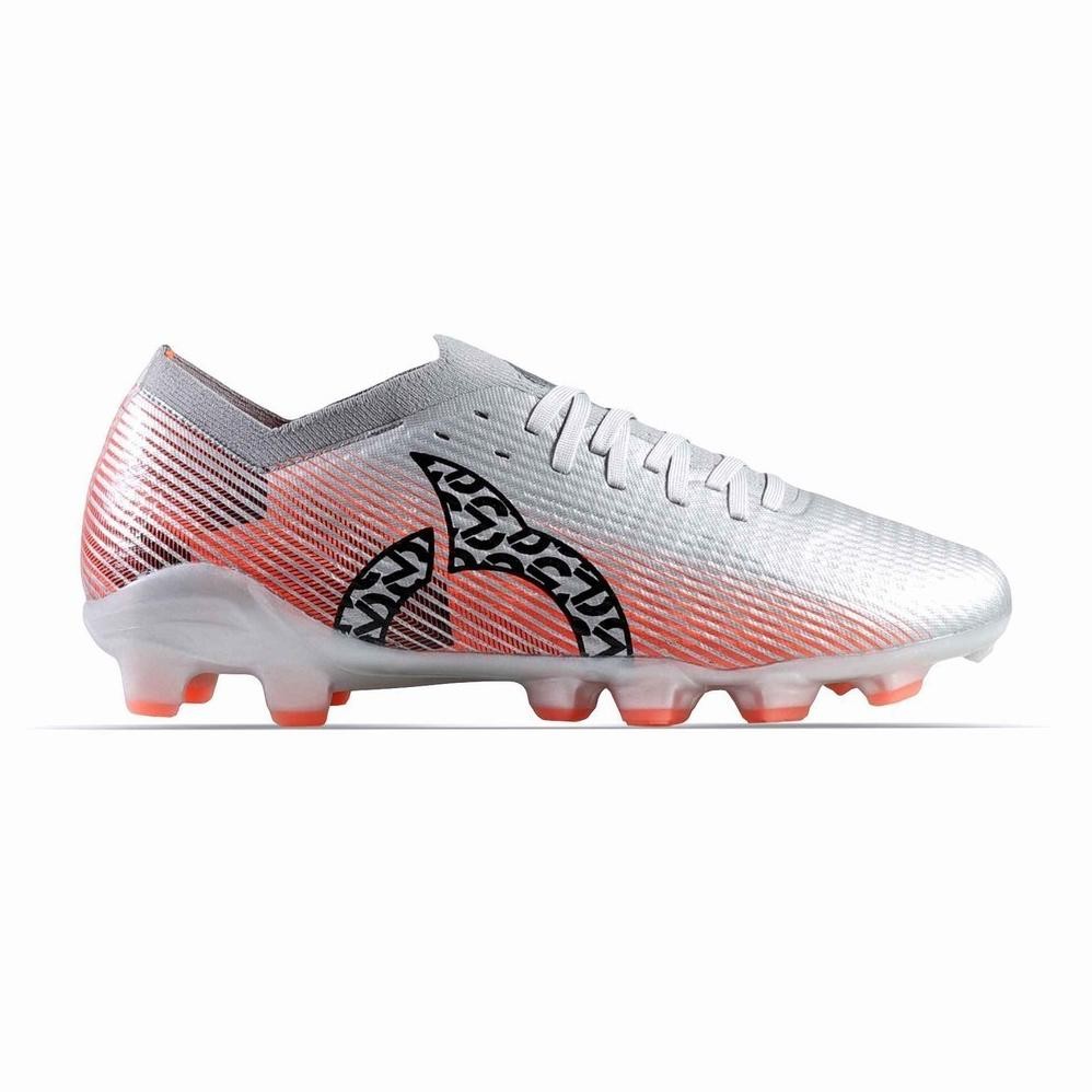 Ortuseight Sepatu Sepak Bola Catalyst Liberte V3 FG - Anodized Silver/Peach Nugi