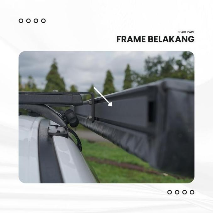 Frame Belakang Side Awning Mobil OTO CAMPER ID Tipe Rail 2 Meter murah