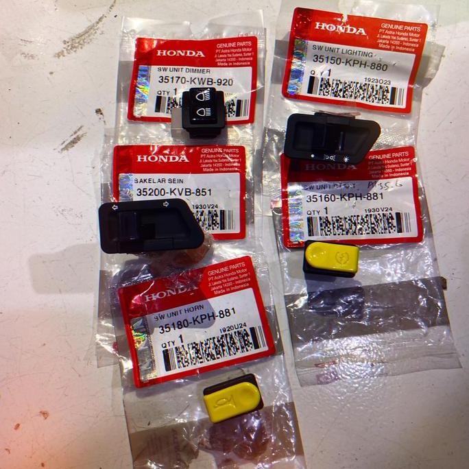 Saklar tombol set honda beat karbu ori original