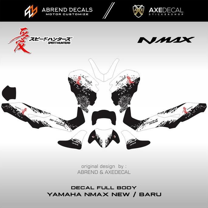 DECAL FULLBODY YAMAHA NMAX NEW 2020 HAYABUSA / STIKER MOTOR NMAX BARU