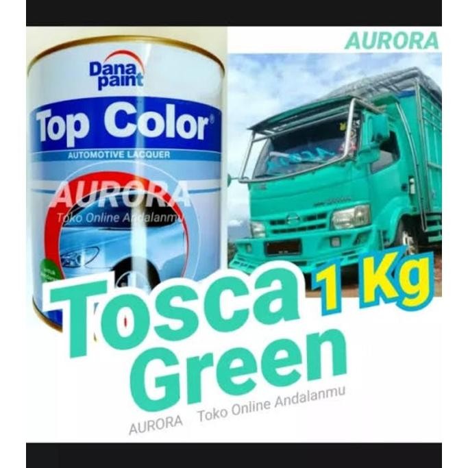 TOP COLOR 1317 TOSCA GREEN-Hijau Tosca Cat Mobil Kayu Besi Duco Nugi