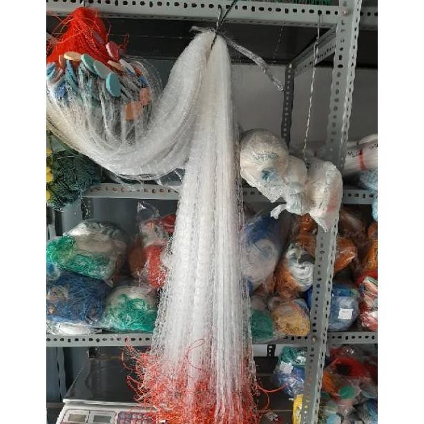 Jaring ikan siap pakai 3 lapis tinggi 2m panjang 50m jaring ikan kambangan jaring pukat jaring ikan 
