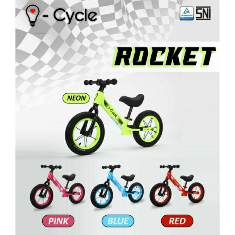I-Cycle Balance Bike Rocket - Push Bike Nugi