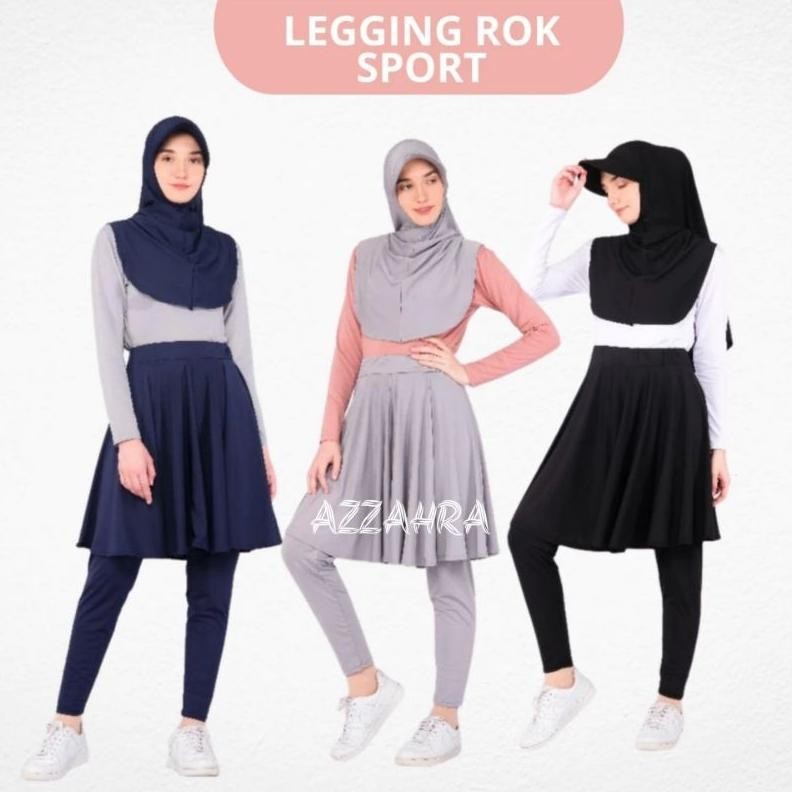 LEGING ROK OLAHRAGA WANITA LEGING ROK SENAM JUMBO Nugi