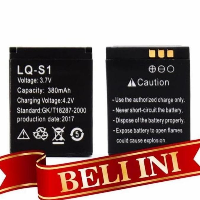 New !!! Baterai Batre Battery Jam Tangan Smart Watch LQ-S1 Double Power V8/U9