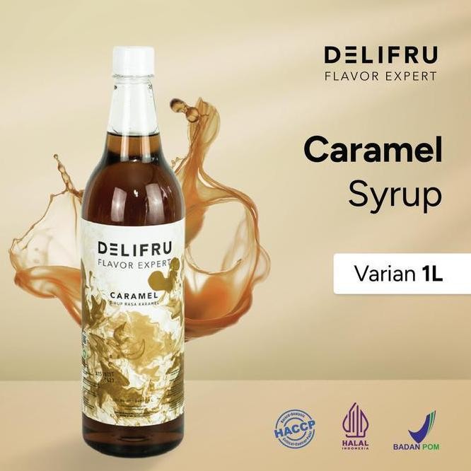

(SALE) DELIFRU SYRUP CARAMEL - SIRUP KARAMEL 1 LITER