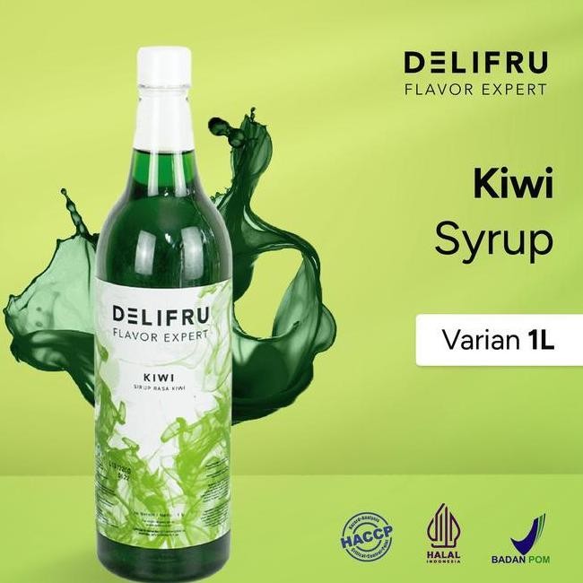 

(SALE) DELIFRU SYRUP KIWI - SIRUP KIWI 1 LITER