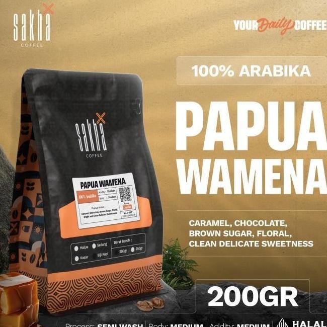 

PROMO BIJI KOPI BUBUK ARABIKA PAPUA WAMENA ARABICA COFFEE BEANS COFFE 200 GR