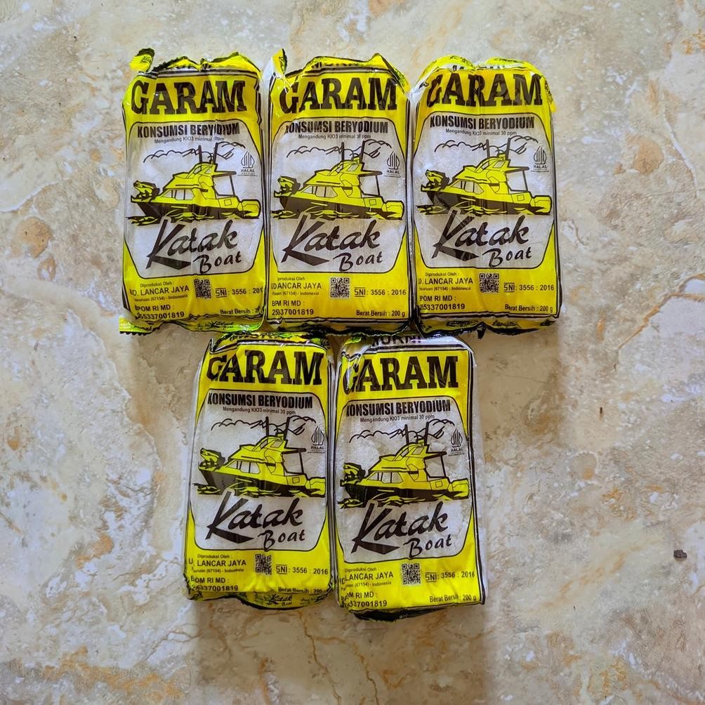 

(Terbaru) HANYA 5.000 SAJA GARAM KATAK BOAT 200GRAM 5PCS GARAM BERYODIUM TINGGI GARAM KAPTEN (Terlaris)
