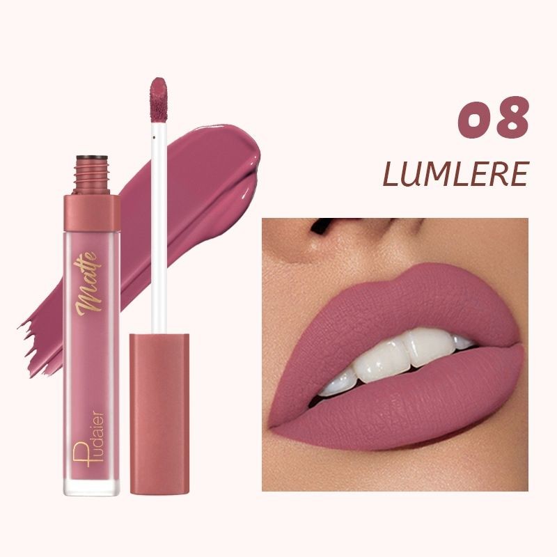 Waterproof Lipstick Matte Matte Brown Lip Glaze Liquid Lipstick