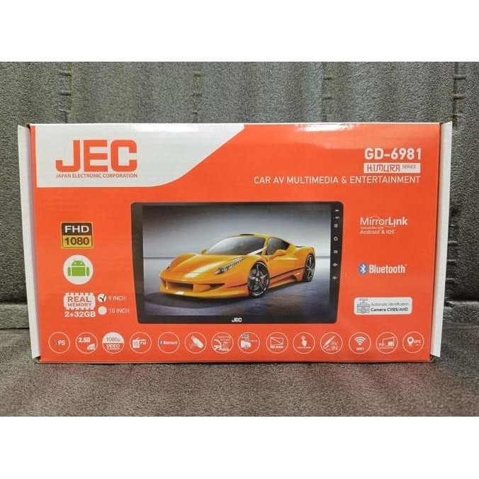 // Head Unit Android 9Inch/10Inch Jec Gd-6981 Ram 2/32Gb //