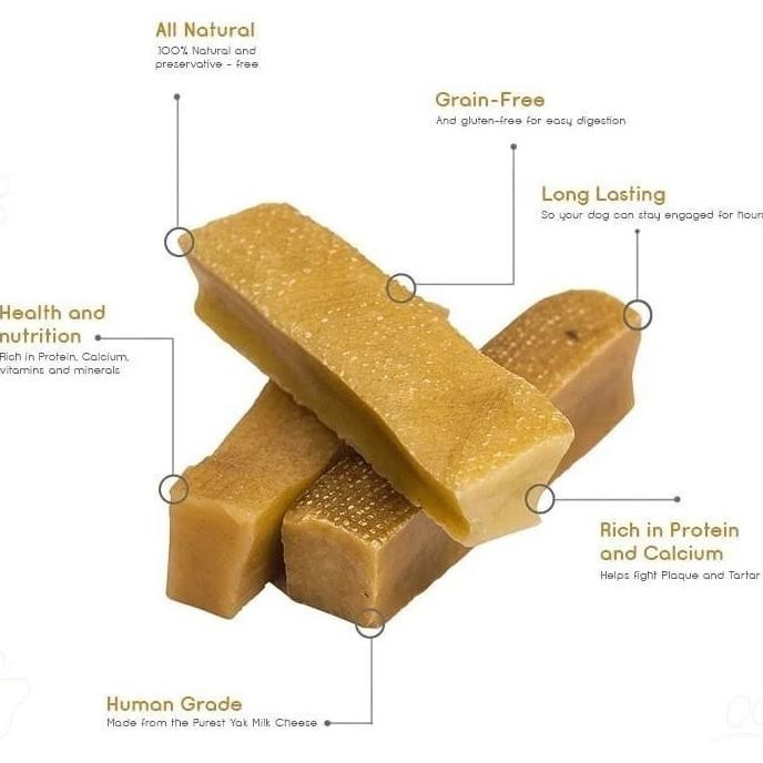 [SUNNYPAWS] Miss Shirley's Choice Churpi Stick Himalayan Cheese Bar Himalaya Yak Milk Dog Chew Treat