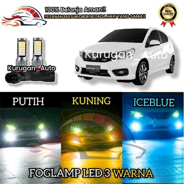 Bohlam Foglamp Lampu Led Brio Variasi 3 Warna 2 Warna Original Dan Terpercaya
