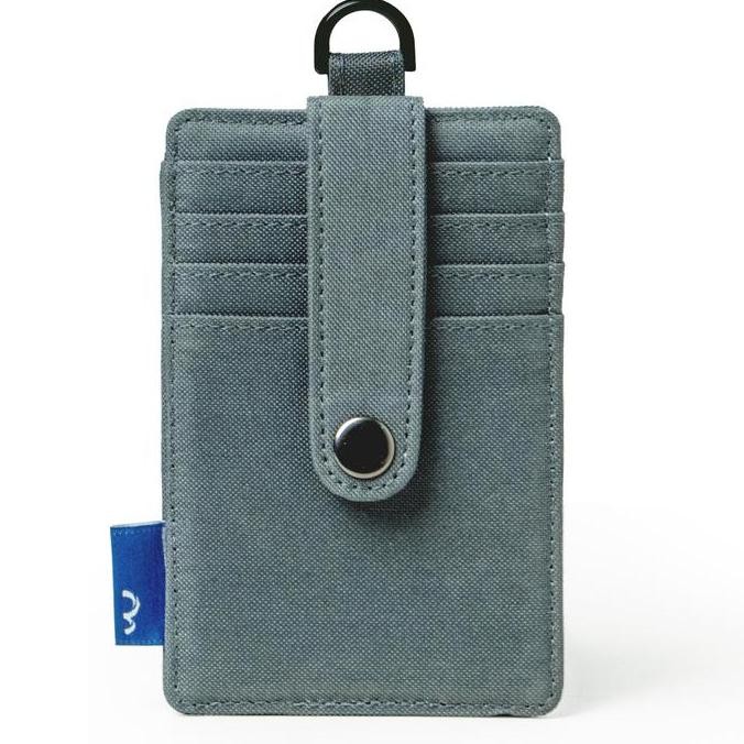 

Wallts Exon Charcoal - Lanyard Kanvas Dompet Kartu Name Tag Unisex Original