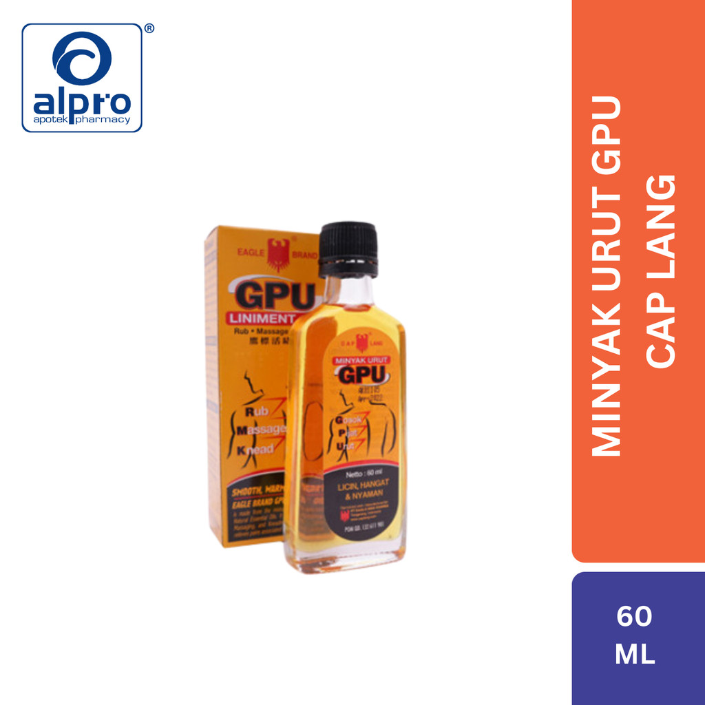 Minyak Urut Gpu Cap Lang 60Ml