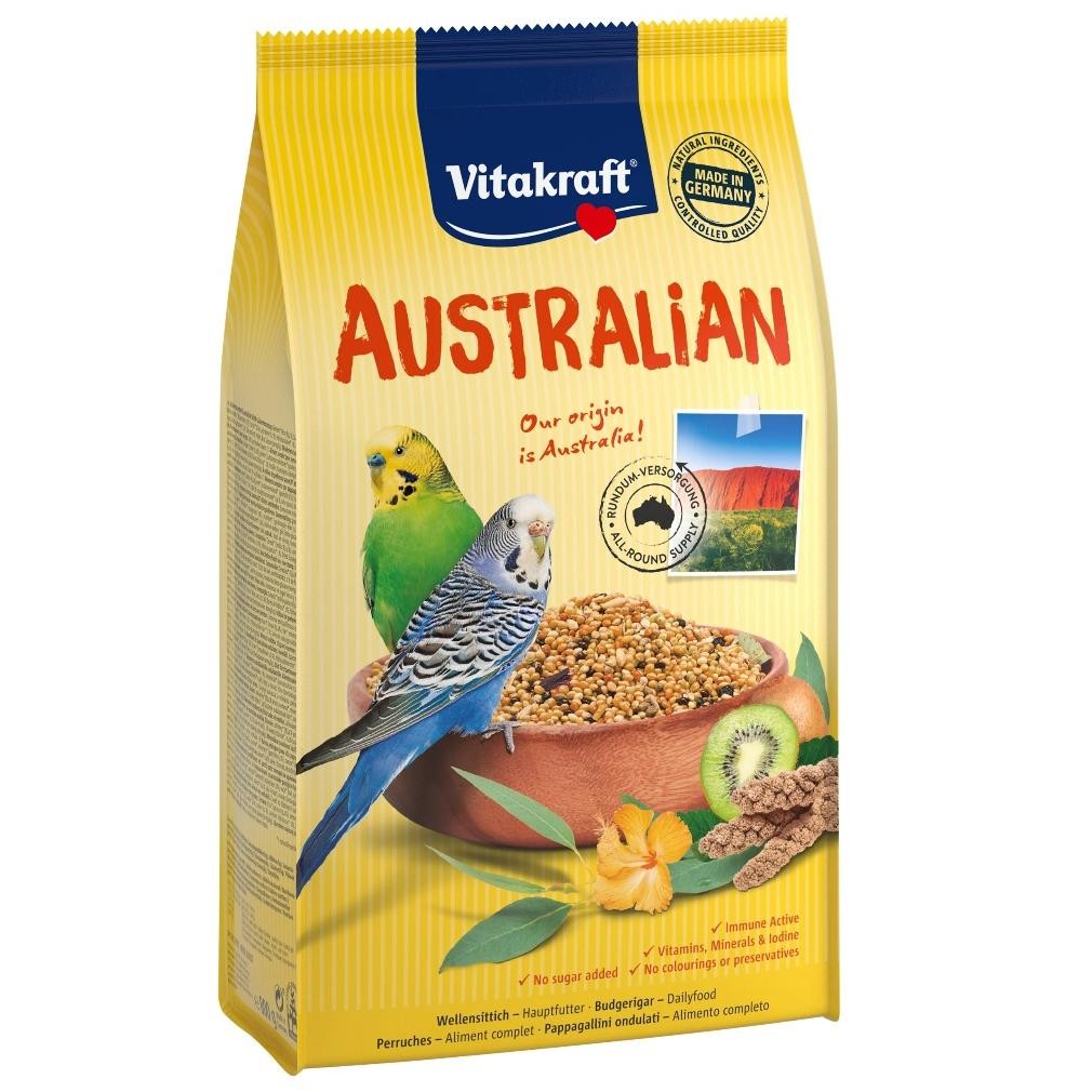 Vitakraft Australian Budgies 800g -  Makanan burung parkit Australia