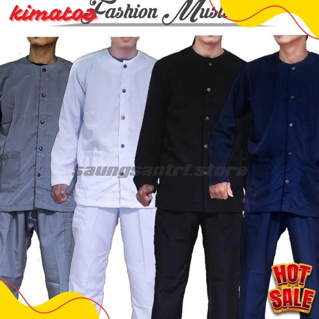 Baju Pangsi Setelan Tradisional Sunda Baju Koko  M L Xl Xxl Xxxl Diskon