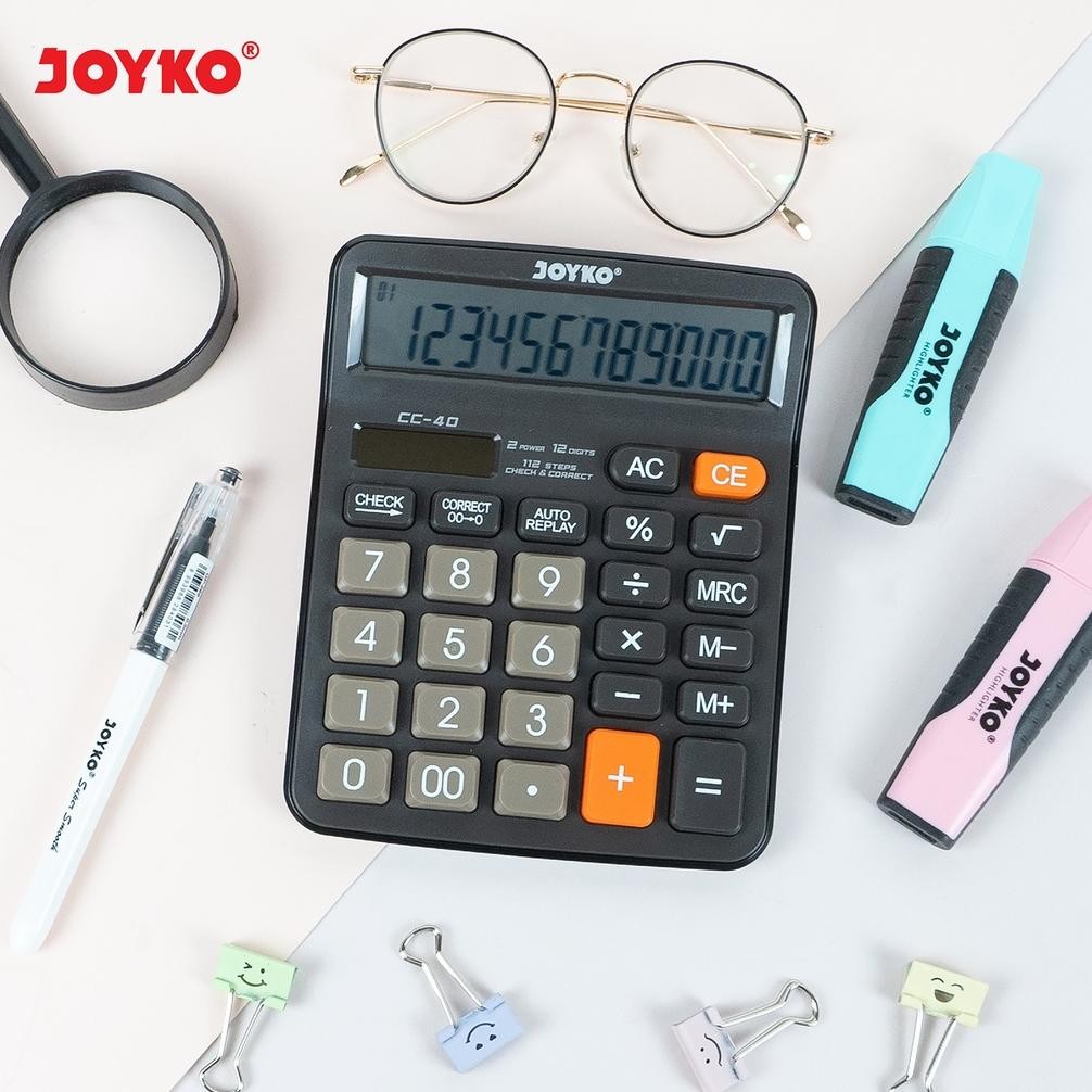 

Calculator Kalkulator Joyko CC-40 12 Digits Check Correct