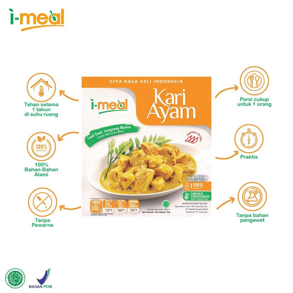 

I-Meal Paket Kari Ayam Isi 3 Siap Saji