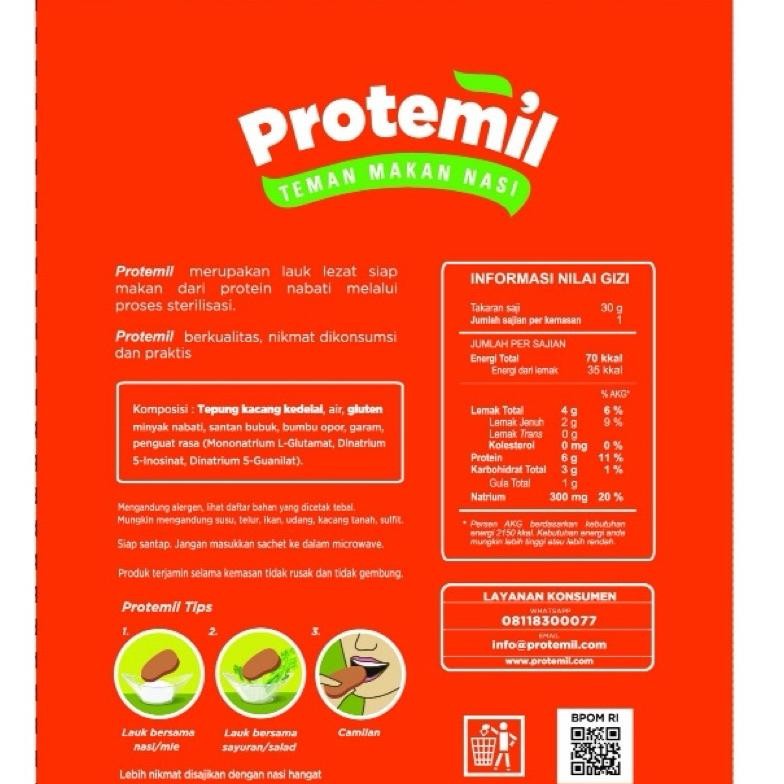 

Paket Protemil 3 Rasa (30pcs) / Makanan Instan / Siap Makan