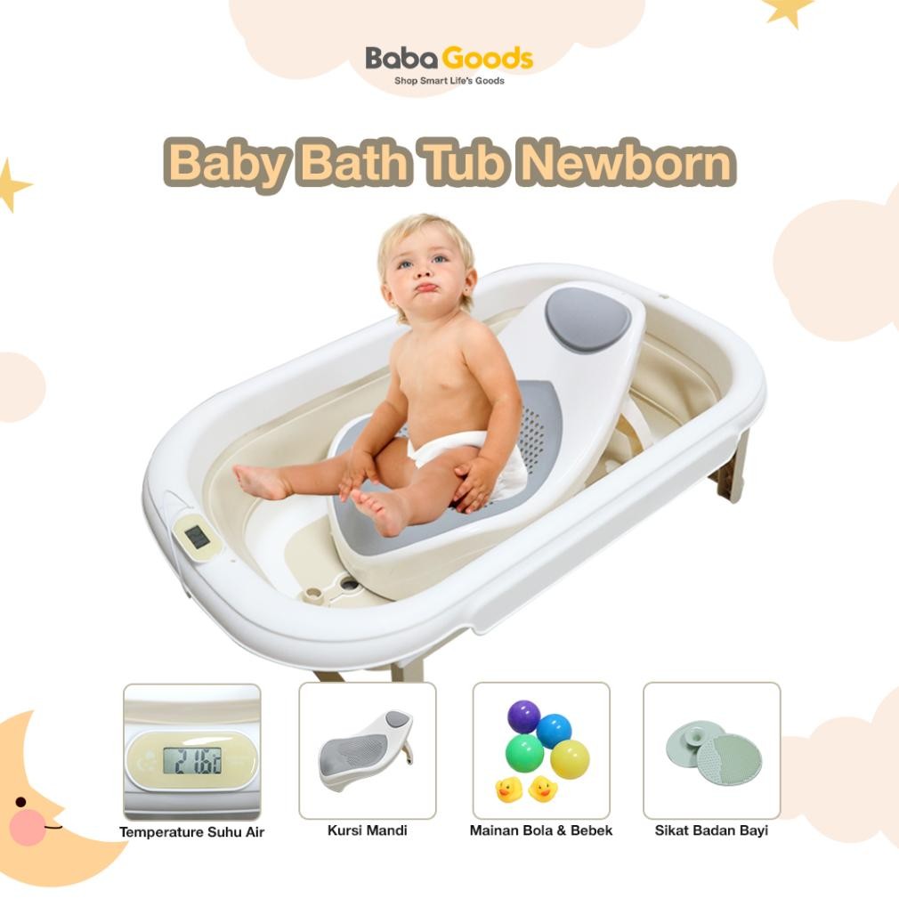 Baby Bathtub Bak Mandi Bayi Foldable Newborn