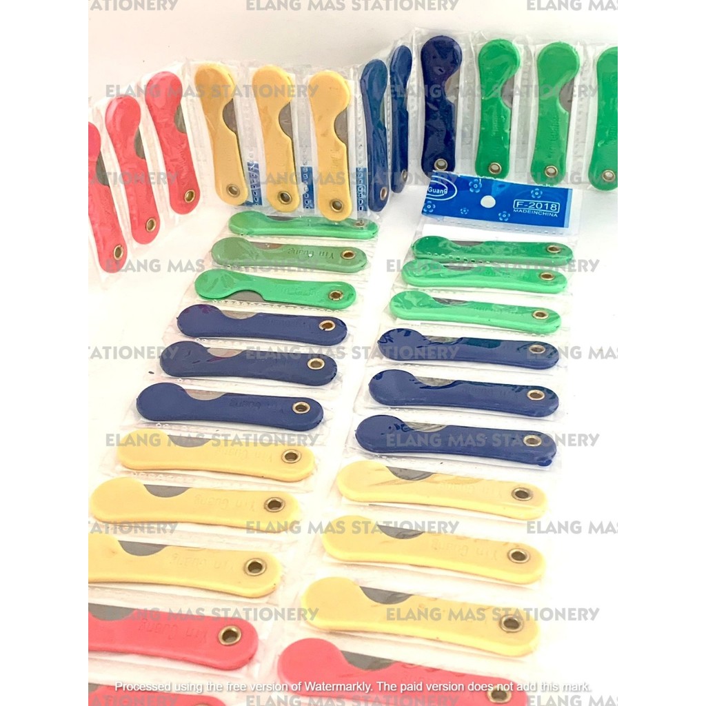 

CUTTER PISAU LIPAT KECIL WARNA MURAH GROSIR 12PCS