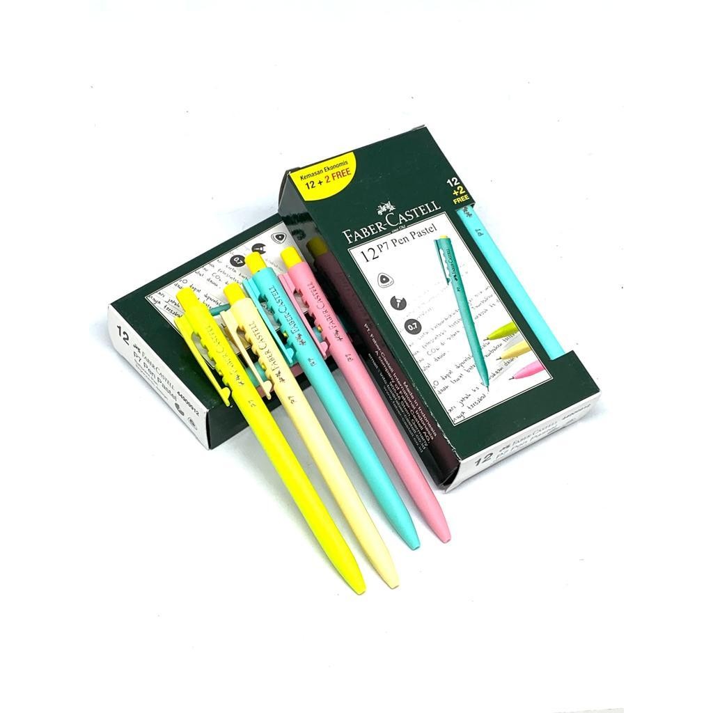 

(1 PACK) Pulpen/ Ballpoint / Pen Tip P7 Pastel Faber-Castell 0.7 mm