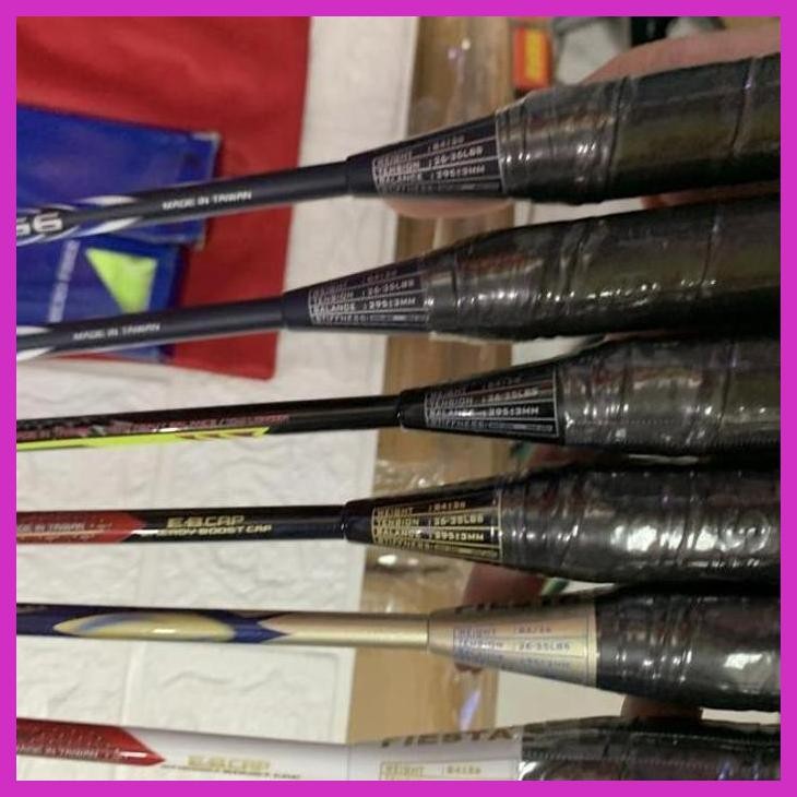 (OLAHRAGA) RAKET BADMINTON FIESTA FS ASTROX 66/88/99 VOLTRIC 77 TAIWAN KUAT 35LBS PACKING AMAN