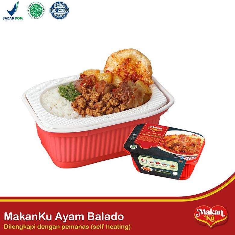 

MakanKu - Ayam Balado | Makanan Siap Saji Dengan Pemanas (MRE/Meal Ready To Eat)